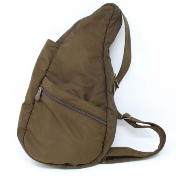 Ameribag Healthy back bag backpack nylon sling pack in brown - Picture 1 of 9